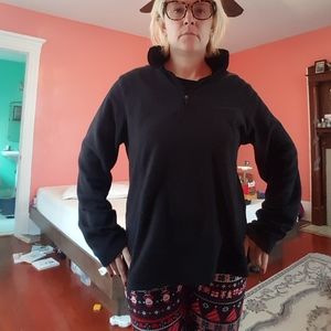 Lands End Fleece Zip Up L 14-16